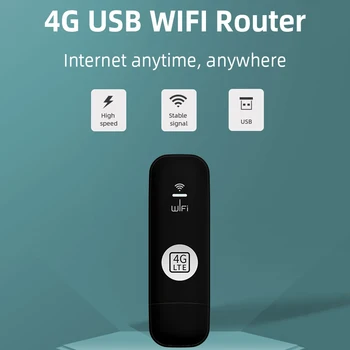 Roteador sem fio USB wi-Fi LTE 4G Modem Bolso Hotspot Plug and Play Europa Versão de Placa de Rede Alta Velocidade de 150Mbps Dispositivo Roteador