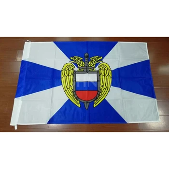 Malha de Poliéster de Suspensão de 90*135cm Serviço Federal de Segurança da Rússia e Vice-Versa Bandeira