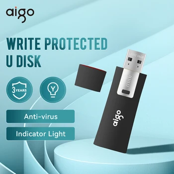 AIGO de Protecção contra Escrita Unidade Flash 32G 16G 64 G 8G Anti-vírus de Pen Drive Anti-misdeletion de Dados USB 2.0 de Bloquear Pendrive