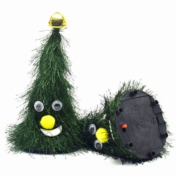 Engraçado Natal Cap Elétrico Do Brinquedo Do Luxuoso Das Crianças A Cantar Brilhante Swing Música Chapéus De Natal Para A Árvore De Natal Dom Crianças Brinquedos Para A Decoração Home