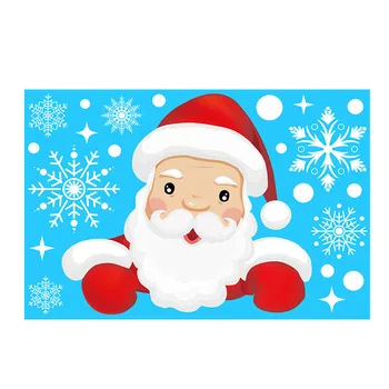 Natal Janela Adesivos de Decoração de Santa Boneco de neve Elk floco de Neve etiqueta Autocolante para 2023 Natal Janela, Porta de Vidro de Decoração 2024