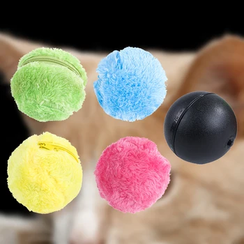 5pcs Pet Elétrica Magia Bola de Rolo Automática Cão Gato Engraçado Rolando Brinquedos