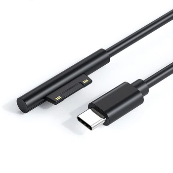 USB Tipo C Fonte de Alimentação PD Carregador Rápido Cabo Adaptador para o Microsoft Surface Pro