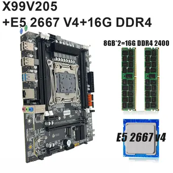 X99 Kit LGA 2011-3 placa-Mãe Conjunto Com E5 2667 V4 CPU 16GB de Memória DDR4 Suporte SATA M. 2 NVME