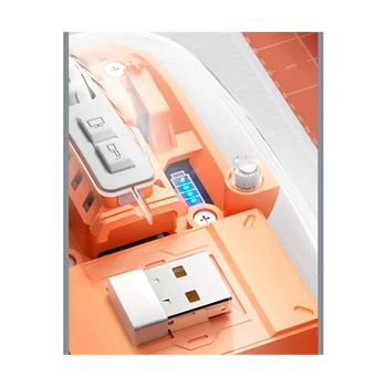 FMOUSE Transparente Gaming Mouse Bluetooth sem Fio do Rato com RGB Luz Recarregável do Mouse para PC Gamer Acessórios,D