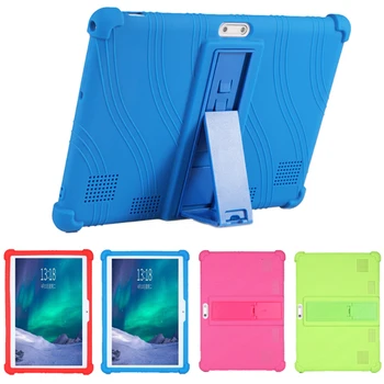 4 Engrossar Cornors Capa de Silicone Case com Suporte Para Veidoo T12 10 polegadas Android Tablet PC à prova de Choque Funda Segurança das Crianças