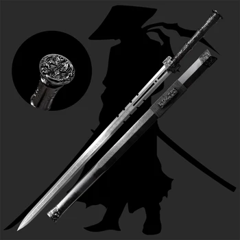 Feito a mão high-end Katana Ninja Dinastia Han espada com alta resistência e aço de alto carbono, todos Chinês Tang espada