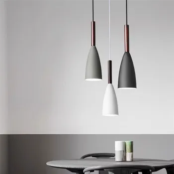 LED moderna luminária Para sala/Quarto Designer Nórdicos, Luzes de Suspensão Arte em Madeira Decoração Interior Suspensão Luminária