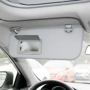 Viseira de Sol do carro Espelho de Maquilhagem Esquerda para Toyota Corolla Levin 2014-2019 pára-Brisas a Viseira de Sol do Auto Acessórios Cinza