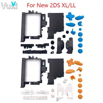 YuXi Para Novos 2DS XL LL Console de Substituição ABXY L, R, ZL ZR Dispara bloco D Botão com uma Cruz Cheia de Botões Kit