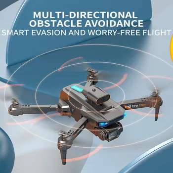 P10 Dual Câmera HD Drone 360° Inteligente para Evitar Obstáculos Dobrar de Quatro Eixos Mini Aeronave Crianças Brinquedos de Controle Remoto