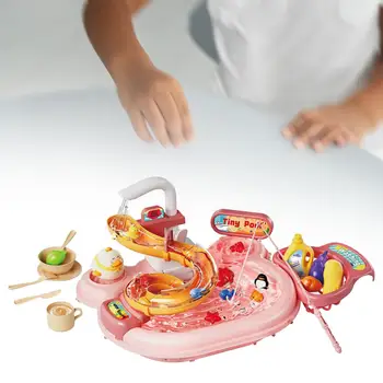 Jogar Pia da Cozinha Brinquedos de Papel Play Jogar Pia para a Função de Casa de Jogo Kid
