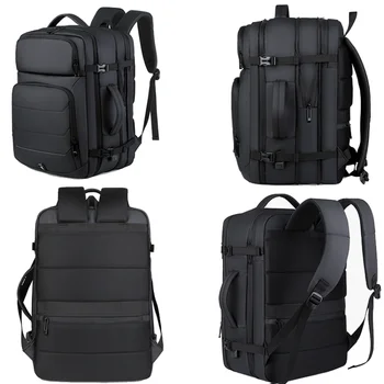 Grande capacidade Backpack do Laptop Expansível Homens Waterproof o Caderno de Carregamento USB de Esportes, Viagens Bag Pack Mochilas Para os Homens Sacos