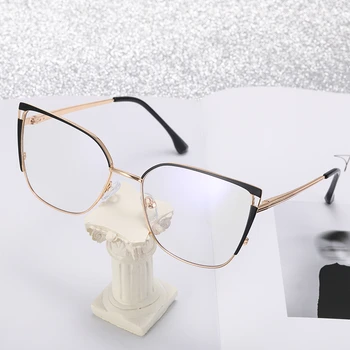 Moda Retrô Sexy Anti Luz Azul Óculos De Leitura Para As Mulheres De Alta Qualidade Com Presbiopia Computador Óculos De Dioptria +0 Para +4.0