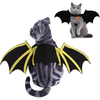 Produtos para animais de estimação Festa de Halloween Decoração filhote de Cachorro Bonito Cão Vestido Acessórios asas de morcego colete engraçado gato cão de roupas pet cosplay