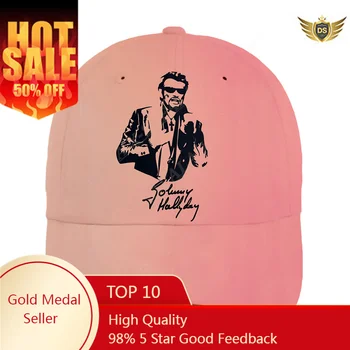 Johnny Hallyday Boné de Beisebol Impressos em 3D Snapback Chapéu Homens Mulheres Adultos Esportes Headwear de Esportes ao ar livre Viseira de Sol-6