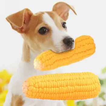 Cão de estimação Cachorro de Látex de Milho Forma Estridente de uma Mordida resistente Jogo Interativo Brinquedo de Mastigar
