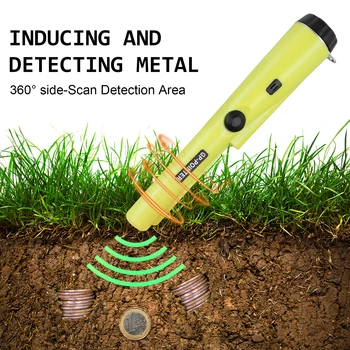 LED Profissional Detector de Metais Portátil Impermeável Posicionamento da Haste Detector de GP-Ponteiro Detector de Metal Para Metal Moeda de Ouro