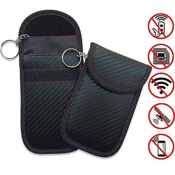 Mini Carro Fob Sinal do Bloqueador de Caso RFID Bloqueio do Sinal Saco Para Chaves Celular Impermeável Para Protecção de Privacidade Sinal Saco