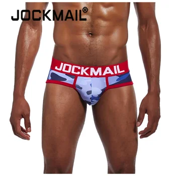 JOCKMAIL de roupa íntima para Homens confortável Respirável underwear masculina sexy U-convexo resumos de mens cintura baixa slim macia e elástica, calças