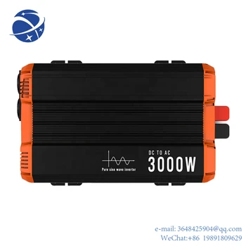 YYHCFCHAO KSC-3000W-C 3kw dc 12V/24V/48 a dc 220v 50hz poder do carro da bateria pura da onda de seno solar inversores e conversores