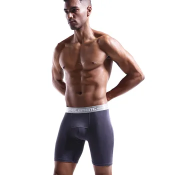 Sexy Homens Cuecas Boxer Apertado Trecho de Esportes Cuecas Modal Desgaste Perna Respirável Forma