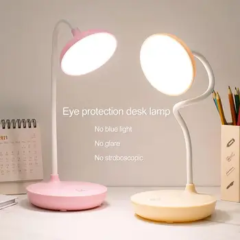 Útil Lâmpada de Cabeceira Regulável Lâmpada de Mesa Ultra-Brilhante Iluminação Olho cuidados que o Carregamento por USB LED Lâmpada de Leitura