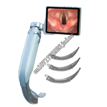 3.5 Polegadas Lcd Touchscreen De Carregamento Sem Fio De Vídeo Portátil Laryngoscope