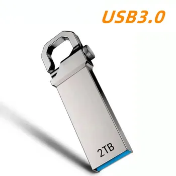 Chaveiro de Metal do Flash do USB da Unidade de 2TB de Alta Velocidade U Disco Portátil Mini Pen Drive USB Stick de 2 tb Mini Pen Drive USB de Alta Velocidade da Unidade