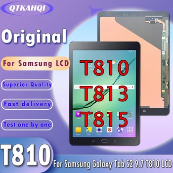 De 9,7 polegadas T810 LCD Para Samsung Tab Galaxy S2 T813 T815 Tela LCD Touch screen Digitalizador de Sensores Montagem Completa Substituição do Painel