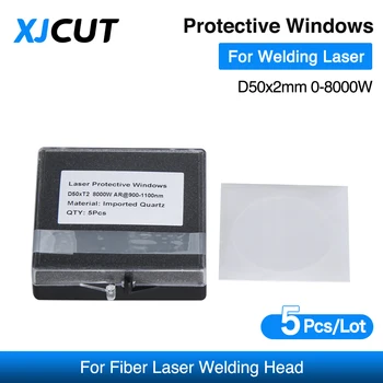 5PCS/Muito Alta Qualidade de Proteção do Windows 50x2mm Vidro de Protecção P0251-1419-00001 OG Y D50 d2 Para a Cabeça de Soldagem a Laser 0-8000W