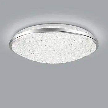 Luz de teto, 21W de 15 polegadas Rodada Lâmpada de Teto LED Branco Frio 5500K 2023LM Perfeito para o Quarto do Corredor da Cozinha Escada