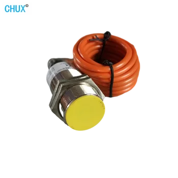 CHUX 30mm Indutivo Sensor de Proximidade NPN com Curvatura Conector do Comutador de Flush Tipo de 10mm de Detecção de Detectar a Distância NÃO/NC/NA+NF