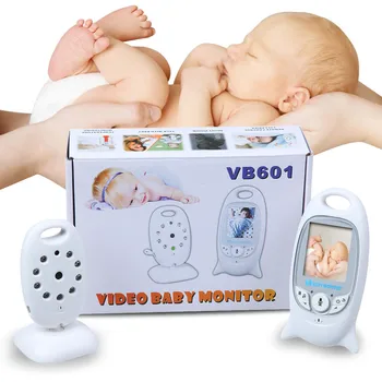vb 601 Monitor sem Fio do Bebê do Bebê Chamada de 2.0 polegadas LCD IR de Visão Noturna Sensor de Temperatura de 8 de Ninar 2 Forma de Conversação de Vídeo ON/OFF