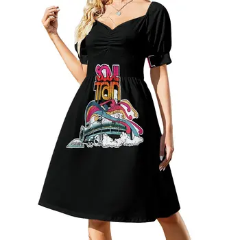 Soul Train, angustiado, Vestido de roupas de verão para as mulheres 2023 vestidos de festa mulher manga longa vestido