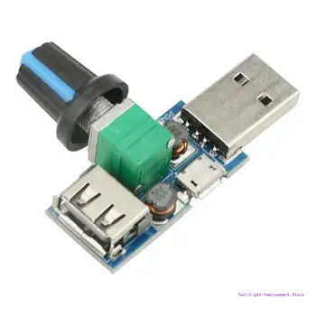 C63E USB Controlador de Velocidade do Ventilador Ajustar Vento Volume com Stepless Governador Controlador de Velocidade Stepless Governador 5W Módulo 4-12V