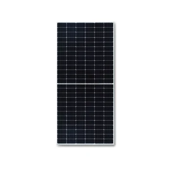 Um grau de painéis solares 550w meio corte o preto total, mono 550w painel solar popular na Europa 555W 540W 545W 530W