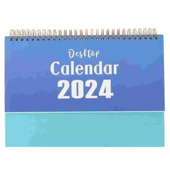 Mesa de Decoração de 2024 Calendário de Mesa de Grande Decorativos de Véspera de Ano Novo Escritório de Abastecimento de Papel Pequena Monobloco em Casa