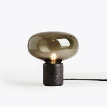 Lâmpada de tabela Nórdicos ins sala de vidro moderno e minimalista de decoração do quarto criativa lâmpada de cabeceira