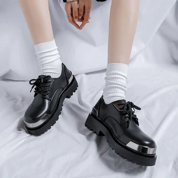 Projeto Original de marcas de Luxo Estilo Punk Homens Mulheres Sapatos de Couro Preto Hombre Adolescentes Diário Vestido Casual aumento da Altura do sapato