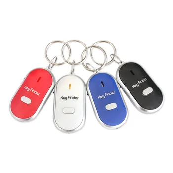 LED Smart Key Finder Som, Controle de Alarme Anti perdido Tag Criança Saco Pet Locator Encontrar as Chaves Chaveiro Tracker Cor Aleatória