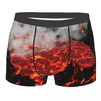 Boxer Homens Shorts Underwear Masculino Vulcão De Fumo Boxershorts Calcinhas Cuecas De Homem Sexy