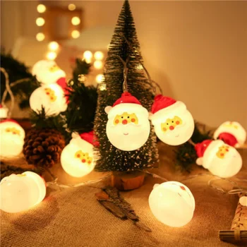 Natal LED Decorações da Árvore de Natal Pingentes, Papai Noel Luz Seqüências de luzes Coloridas, Pendentes de Cena Layout, Decoração