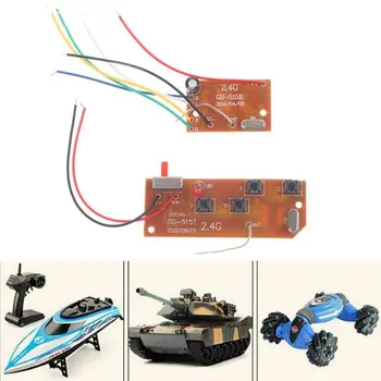 2 pares de 4CH RC Transmissor da Placa de Controle Remoto Conselho Acessórios Carro de Brinquedo
