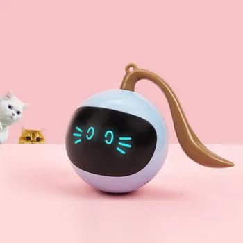 Smart Brinquedo do Gato USB Interativo Elétrica Bola Pulando de Auto-Rotação Brinquedos Rolando Bola Pulando Para Pet Gatinho