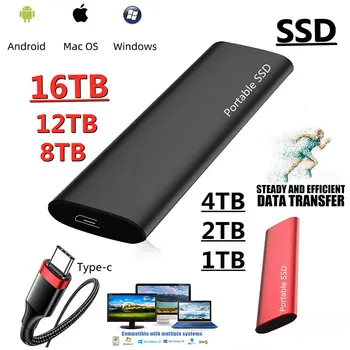 Alta velocidade de 2TB Externa Unidade de Estado Sólido SSD de 1 tb Móvel Portátil de Armazenamento de 500GB USB3.1 Unidade de disco Rígido para notebook/Microcomputador/MAC