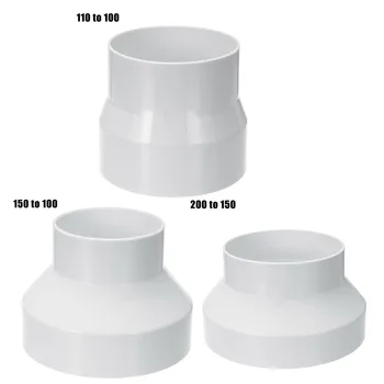 Tubo De Ventilação Do Redutor Conector Espessada Design - Três Tamanhos Disponíveis (110 100 / 150 100 / 200 150)