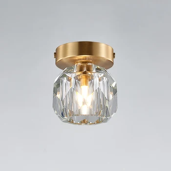Moderno Cristal de Montagem embutida Lustre de Teto do Diodo emissor de Luz de Luminárias corredor de Luzes de Teto Para a Sala de corredor