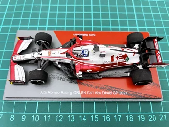 FAÍSCA 1:43 F1 C412021 Kimi Raikkonen Abu Dhabi Simulação Edição Limitada de Resina Metal Estático Modelo de Carro de Brinquedo de Presente