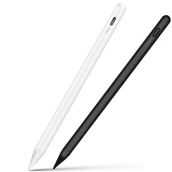 Para a Apple Lápis 2 1 iPad Caneta Rejeição da Palma da mão de Inclinação Sensível Magnético Caneta Lápis para iPad 2018 - 2023